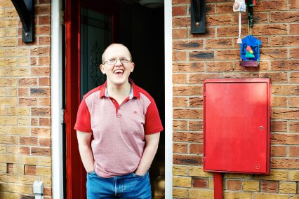 Fred outside house