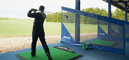 Richard playing golf