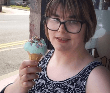 Katie with an Ice cream