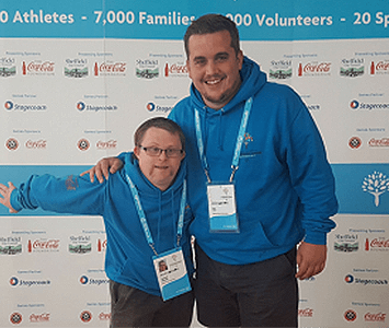 Samuel at sheffield Special Olympics event